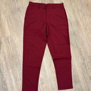Men's Classic Burgundy Chinos with vest